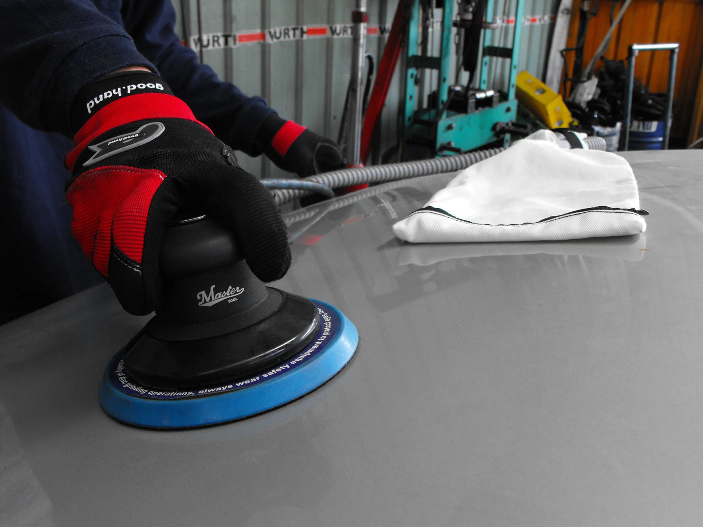 Master Palm Heavy Duty 5" Dual Action Random Orbital Palm Sander with Dust Collector , 1.2hp, 11000 Rpm - 57520 - USD $280 - Master Palm Pneumatic