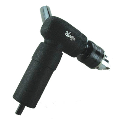 Master Palm Air Screwdriver to Right Angle Air Drill Extended Shaft Adapter, 3/8-inch Keyed Chuck